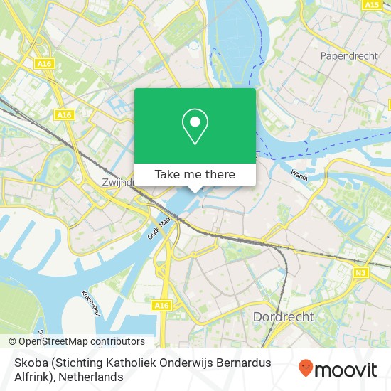 Skoba (Stichting Katholiek Onderwijs Bernardus Alfrink), Bomkade 16 map