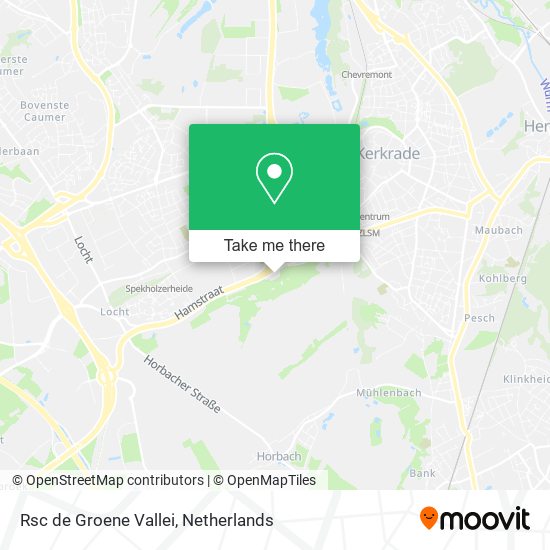 Rsc de Groene Vallei map