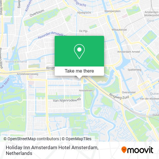 Holiday Inn Amsterdam Hotel Amsterdam map