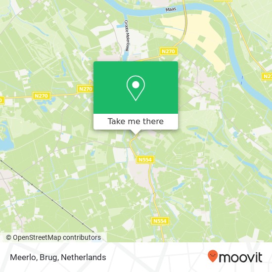 Meerlo, Brug map