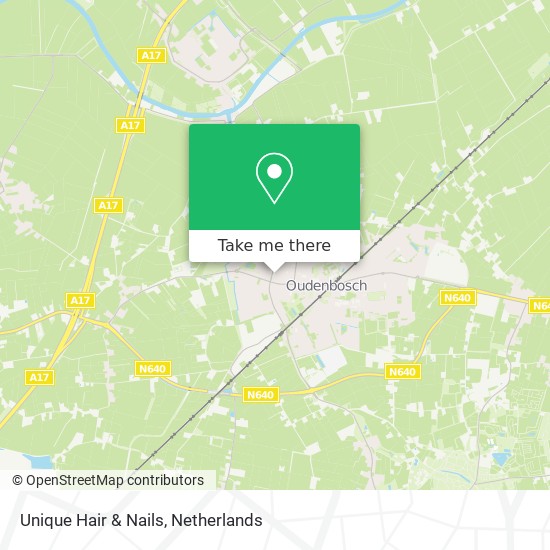 Unique Hair & Nails, Dokter Huijsmansplantsoen map