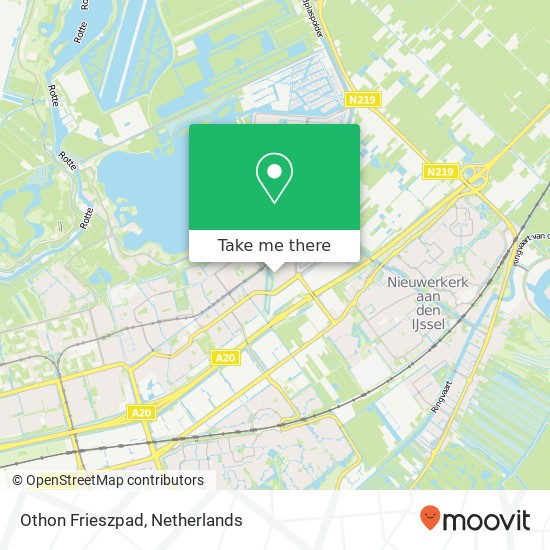 Othon Frieszpad, Othon Frieszpad, 3059 Rotterdam, Nederland Karte