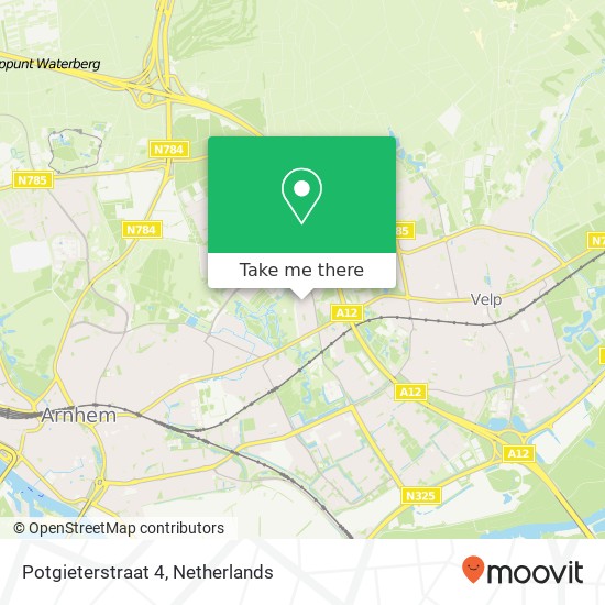 Potgieterstraat 4, Potgieterstraat 4, 6824 NP Arnhem, Nederland Karte