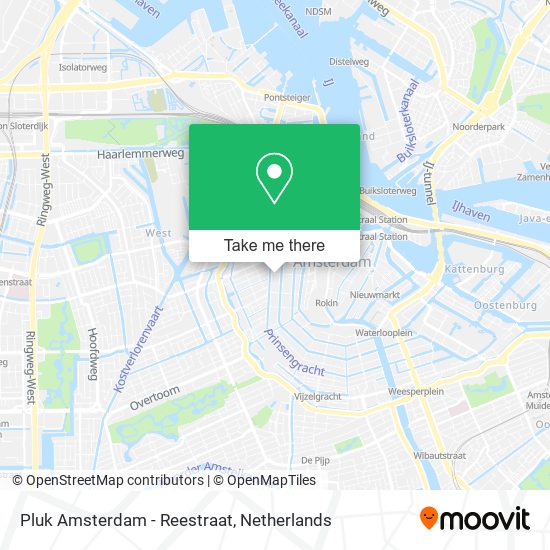 Pluk Amsterdam - Reestraat map