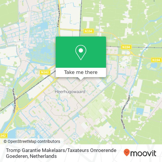 Tromp Garantie Makelaars / Taxateurs Onroerende Goederen, Marsmanstraat map