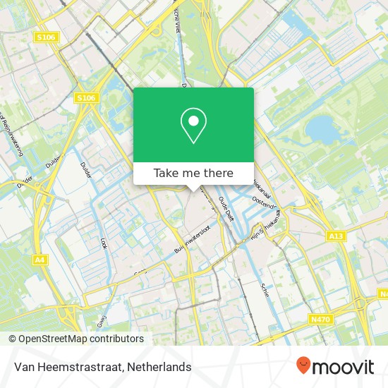 Van Heemstrastraat, 2613 CC Delft map