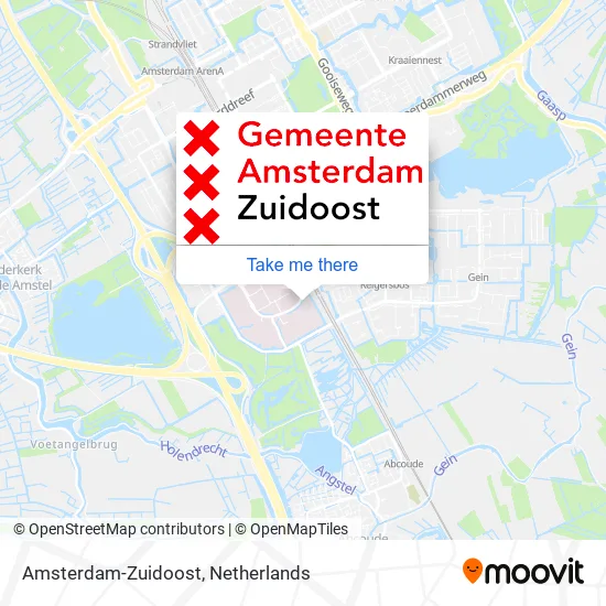 Amsterdam-Zuidoost map
