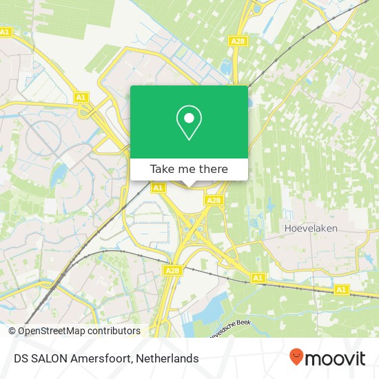 DS SALON Amersfoort, Hanzeboulevard 24 map