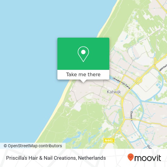 Priscilla's Hair & Nail Creations, Dwarsstraat 3A map