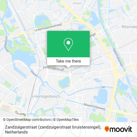 Zandzuigerstraat (zandzuigerstraat bruistensingel) map