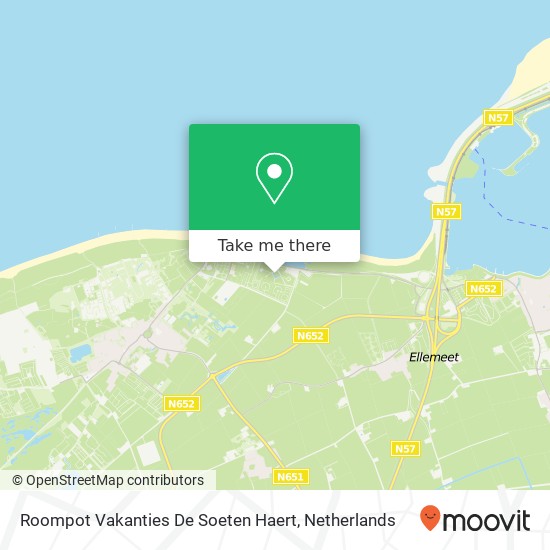 Roompot Vakanties De Soeten Haert, Roompot Vakanties De Soeten Haert, Rampweg 14, 4325 LH Renesse, Nederland map