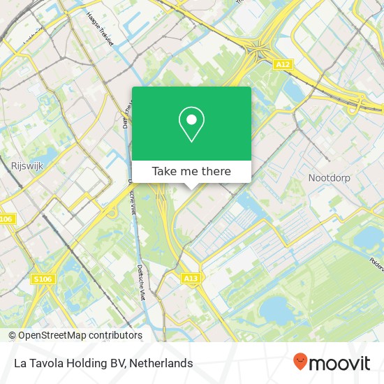 La Tavola Holding BV, Laan van Waalhaven 287 map