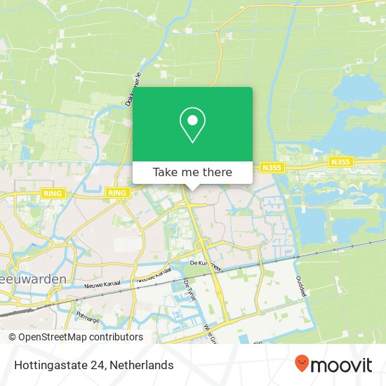 Hottingastate 24, 8926 PX Leeuwarden map
