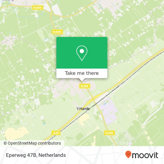 Eperweg 47B, Eperweg 47B, 8084 HB Het Harde, Nederland Karte