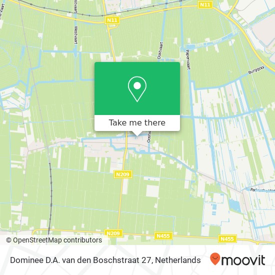 Dominee D.A. van den Boschstraat 27, 2391 AT Hazerswoude-Dorp map