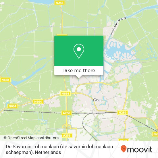 De Savornin Lohmanlaan (de savornin lohmanlaan schaepman), 4463 SC Goes map