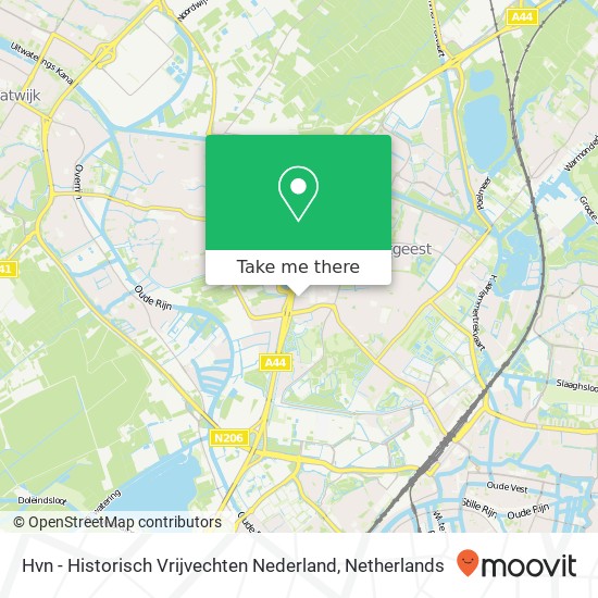 Hvn - Historisch Vrijvechten Nederland, Homeruslaan Karte