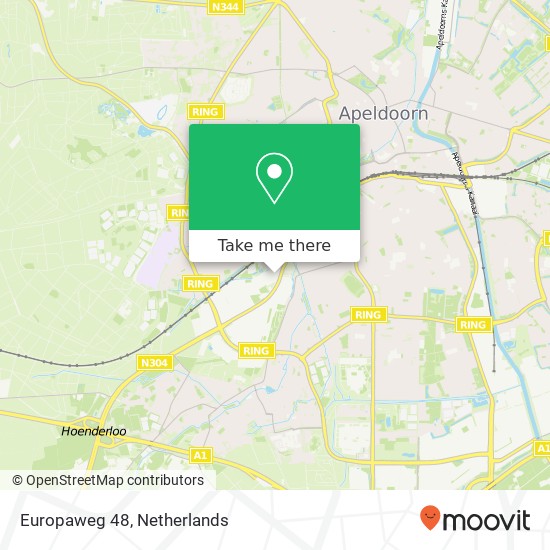 Europaweg 48, 7336 AP Apeldoorn map