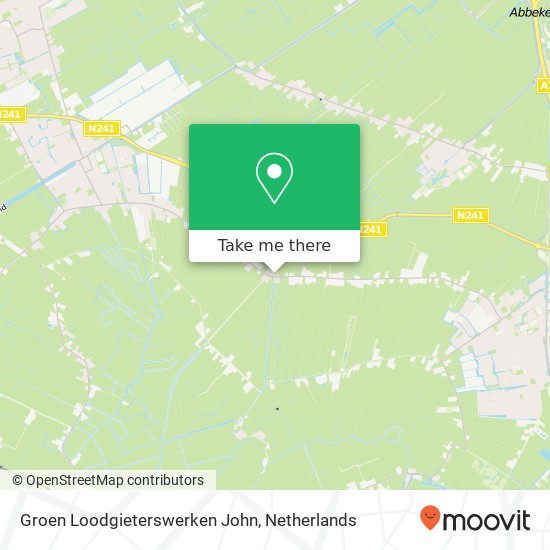 Groen Loodgieterswerken John map