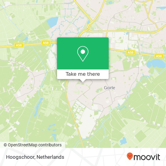 Hoogschoor, Hoogschoor Karte