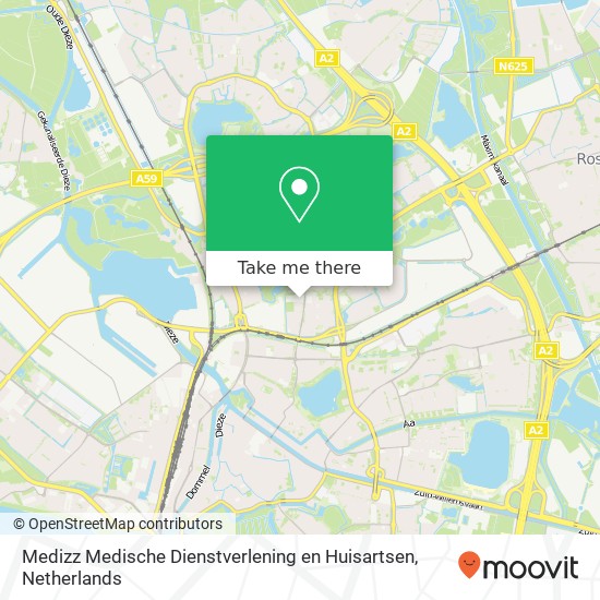 Medizz Medische Dienstverlening en Huisartsen, Frans Fransenstraat 5 map