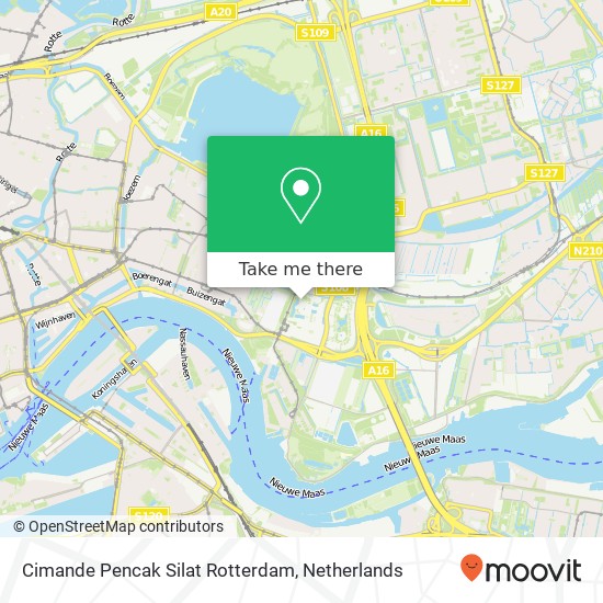 Cimande Pencak Silat Rotterdam, Burgemeester Oudlaan 50 map