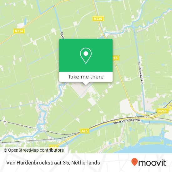 Van Hardenbroekstraat 35, 3381 CB Giessenburg map