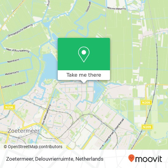 Zoetermeer, Delouvrierruimte map