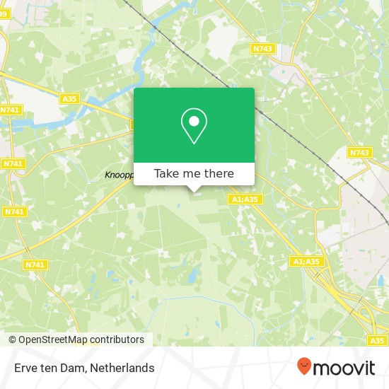 Erve ten Dam, Schievenweg 1 map