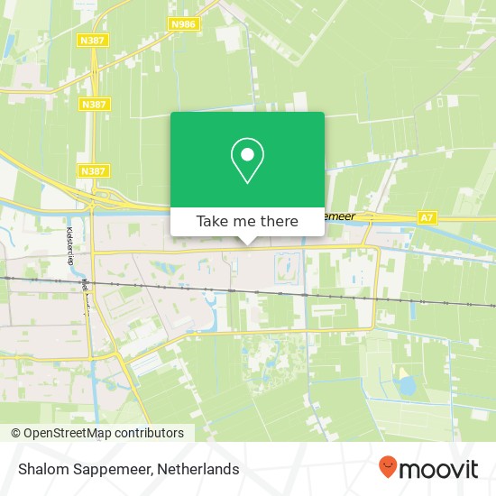 Shalom Sappemeer, Noorderstraat 89 map