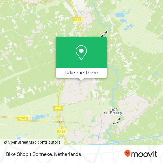 Bike Shop t Sonneke, Weserlaan 45 map