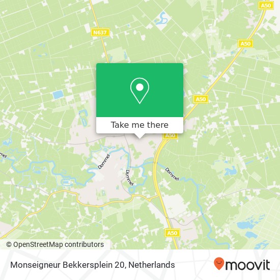 Monseigneur Bekkersplein 20, Monseigneur Bekkersplein 20, 5491 EB Sint-Oedenrode, Nederland map