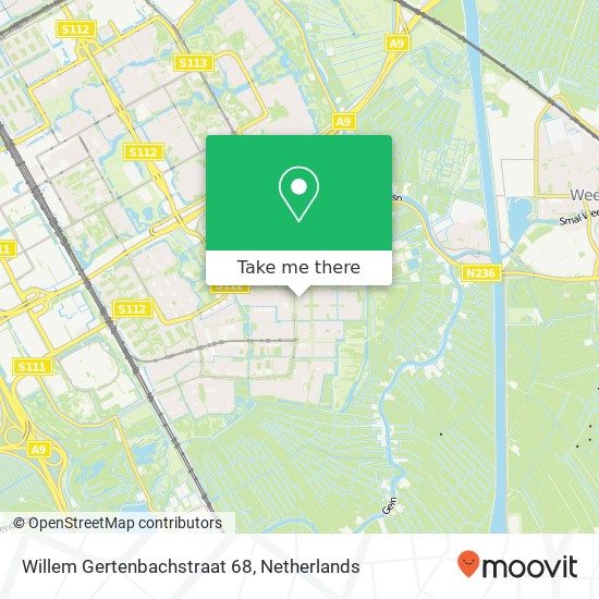 Willem Gertenbachstraat 68, 1106 WB Amsterdam Karte
