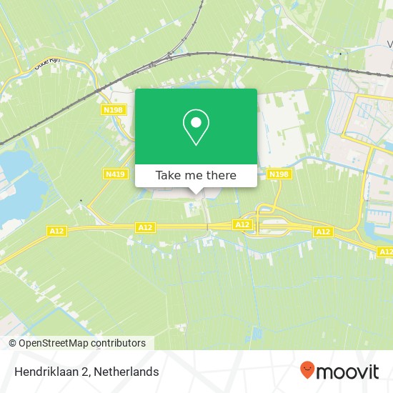 Hendriklaan 2, Hendriklaan 2, 3481 VR Harmelen, Nederland Karte