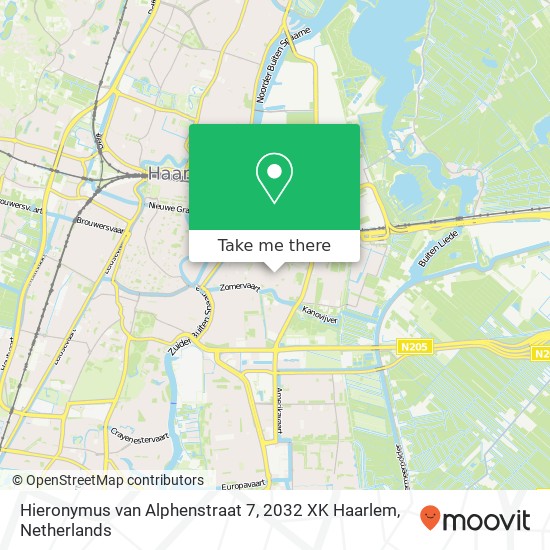 Hieronymus van Alphenstraat 7, 2032 XK Haarlem map