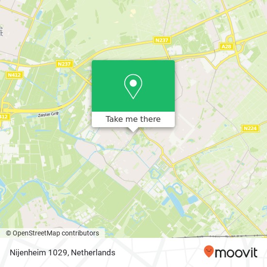 Nijenheim 1029, Nijenheim 1029, 3704 AA Zeist, Nederland map