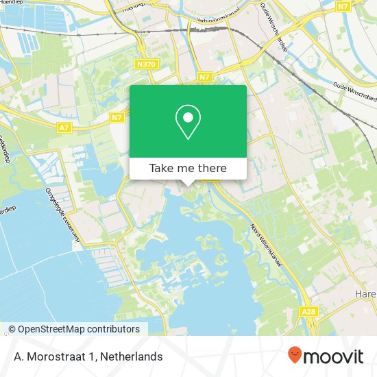 A. Morostraat 1, A. Morostraat 1, 9728 SR Groningen, Nederland map