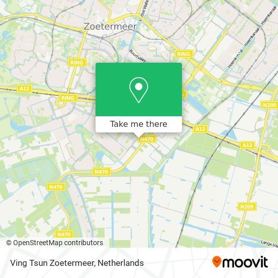 Ving Tsun Zoetermeer map