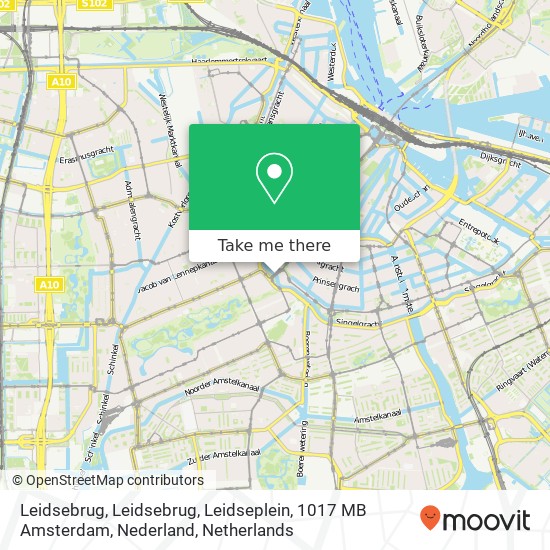 Leidsebrug, Leidsebrug, Leidseplein, 1017 MB Amsterdam, Nederland map