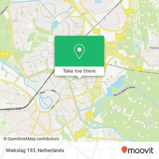 Wiekslag 193, 3815 GG Amersfoort map