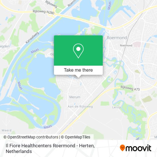 Il Fiore Healthcenters Roermond - Herten map