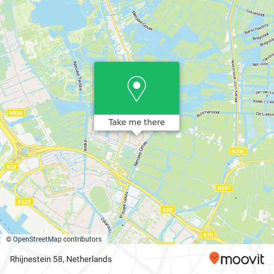 Rhijnestein 58, 1121 VE Landsmeer map