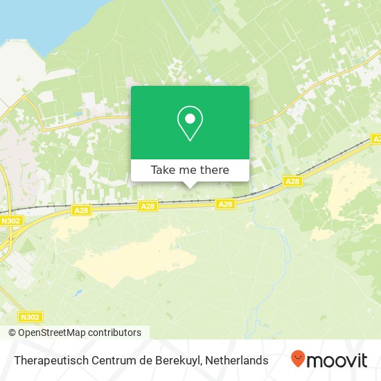 Therapeutisch Centrum de Berekuyl, Reigershofweg map