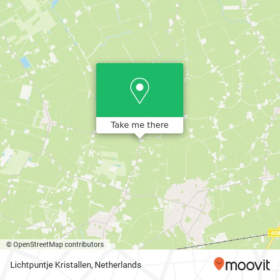 Lichtpuntje Kristallen, Herelsestraat 208 map