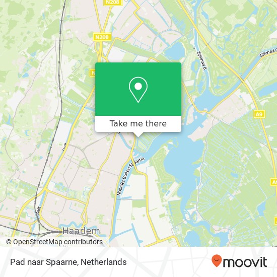 Pad naar Spaarne, 2025 Haarlem map