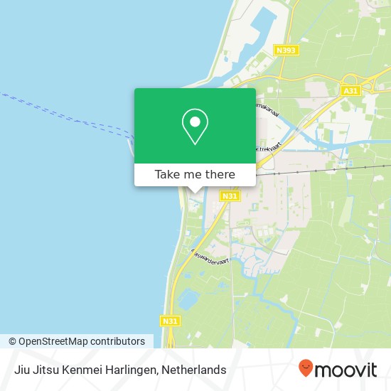 Jiu Jitsu Kenmei Harlingen, Westerzeedijk map