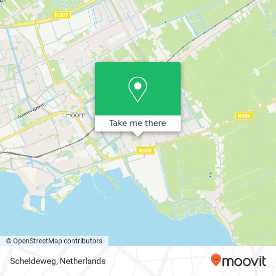 Scheldeweg, Scheldeweg, Hoorn, Nederland Karte
