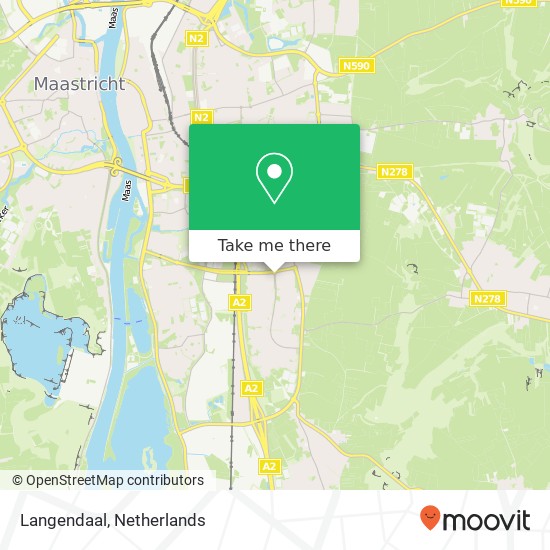 Langendaal, Langendaal, 6227 GE Maastricht, Nederland Karte