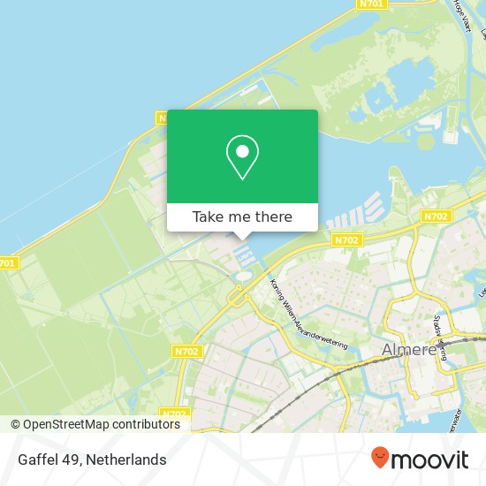 Gaffel 49, 1319 BS Almere-Stad map