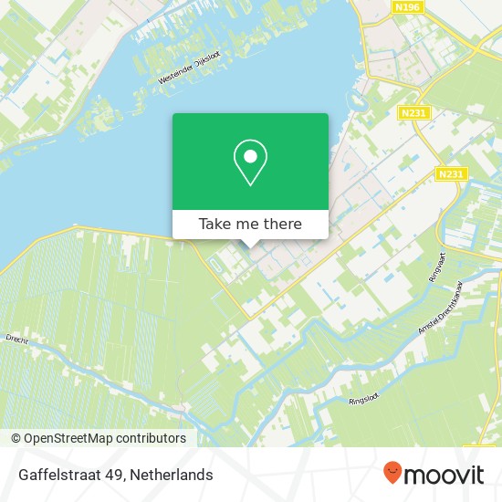 Gaffelstraat 49, 1433 SK Kudelstaart map